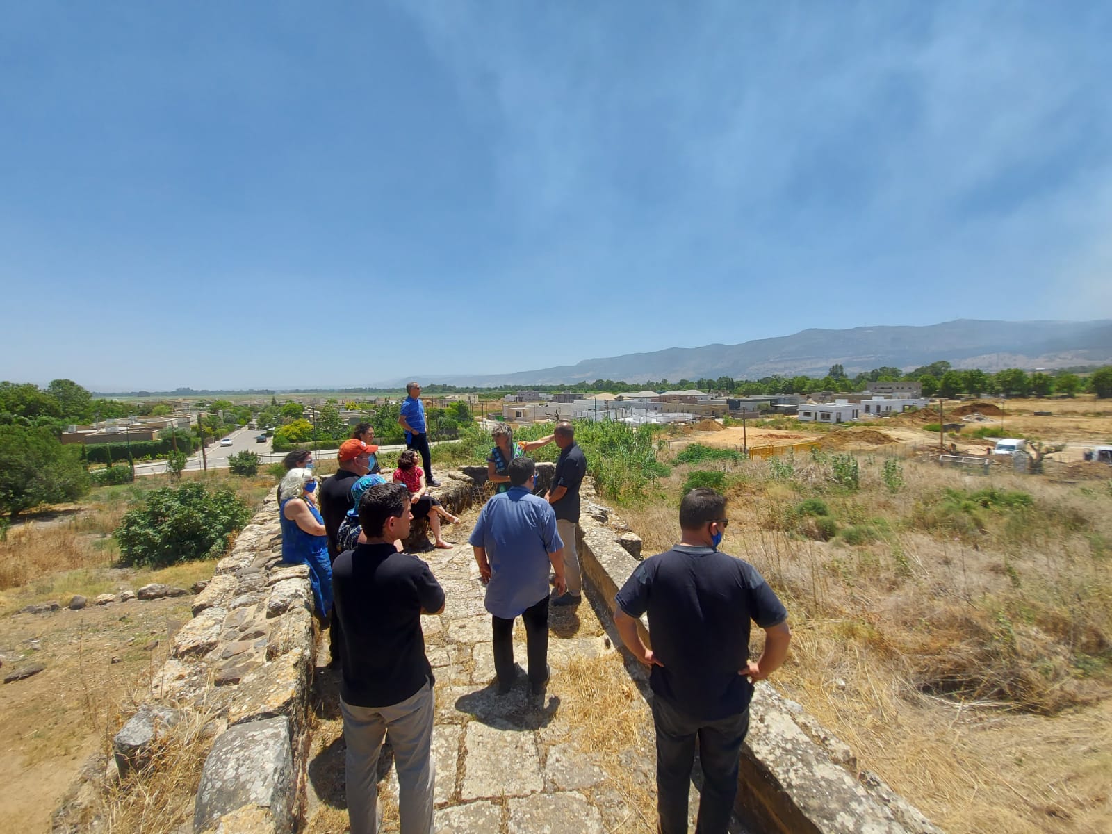 מטה התנועה הקיבוצית בביקור בהגושרים בשבוע שעבר