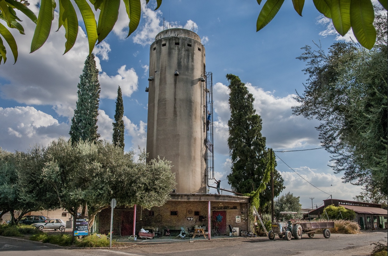 מגדל מים בקיבוץ. "צדק היסטורי" (צילום: עמוס גיל)