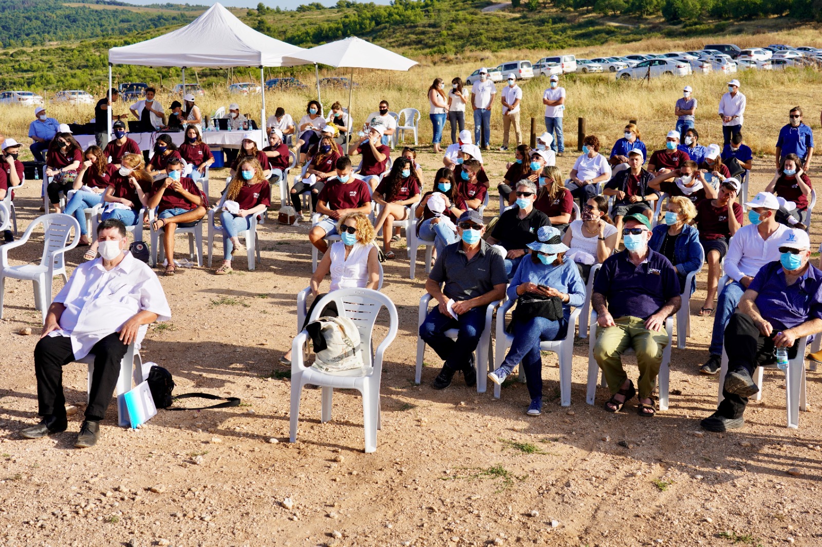 המשתתפים השנה בטקס המצומצם