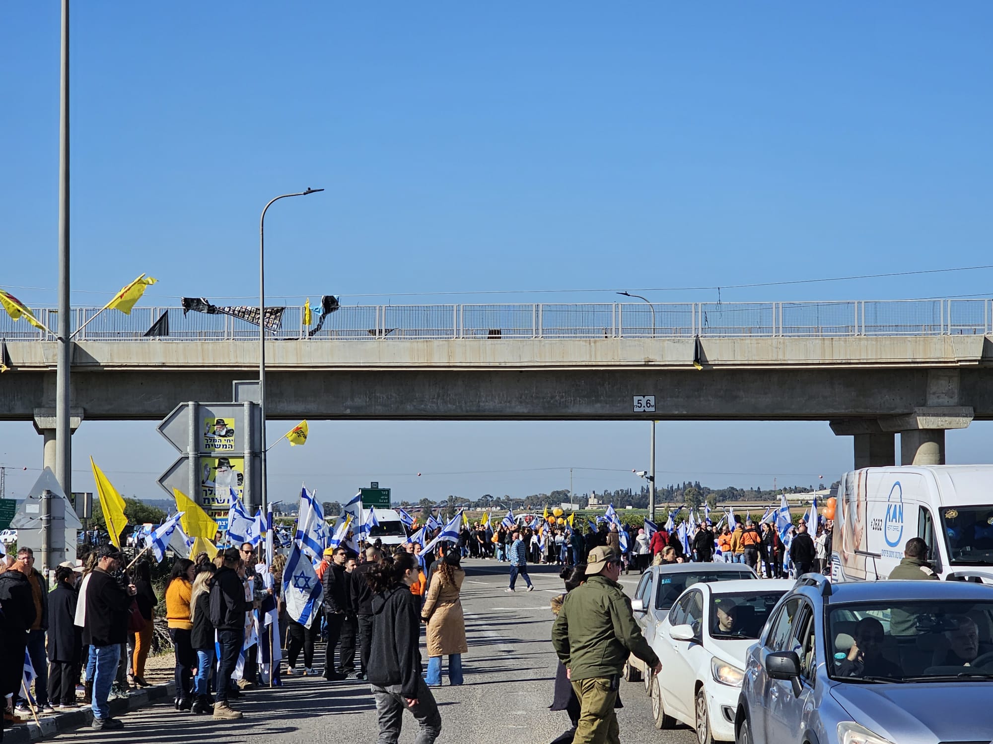 צומת שער הנגב, רביעי. (צילום: דוברות התנועה הקיבוצית)