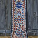 פואד אגבאריה - האופק שמעבר לחומה. 2025. שמן על בד